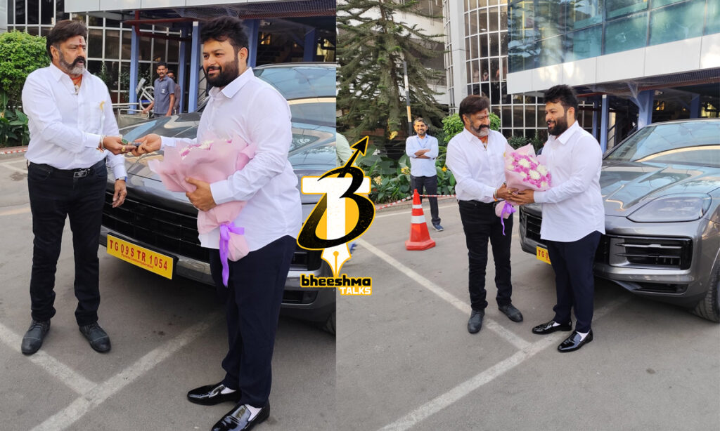 Nandamuri Balakrishna gifts Luxury Porsche to Thaman