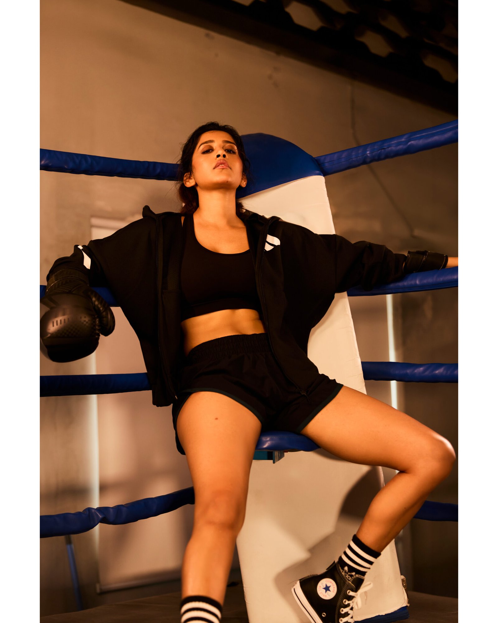 Nabha Natesh In Boxer Look