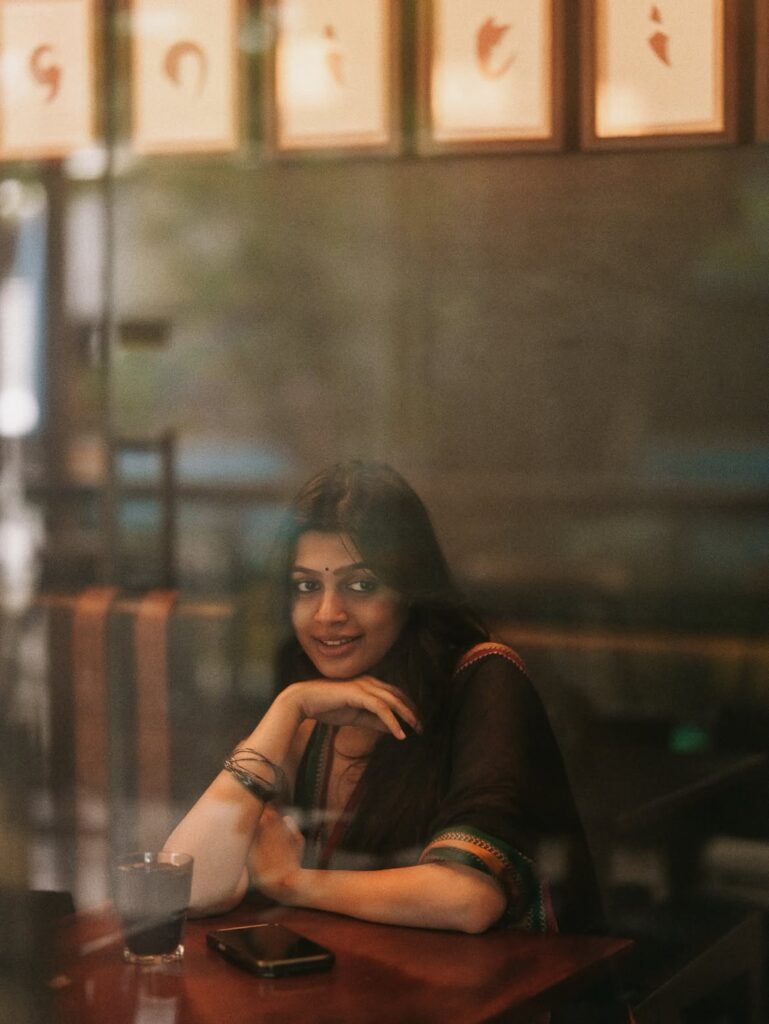 ananthika snapped in her native attire