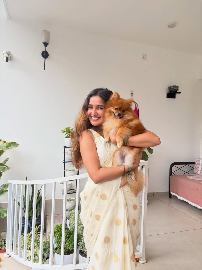 anika celebrating onam