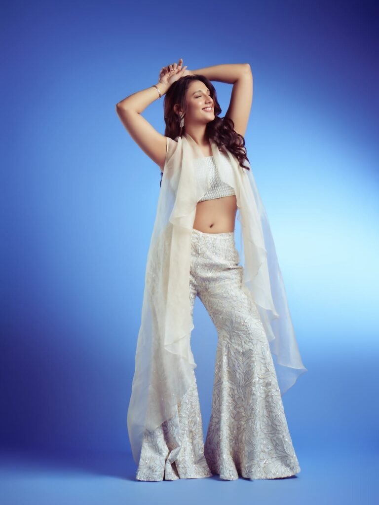 Rithika nayak Dazzling in white.