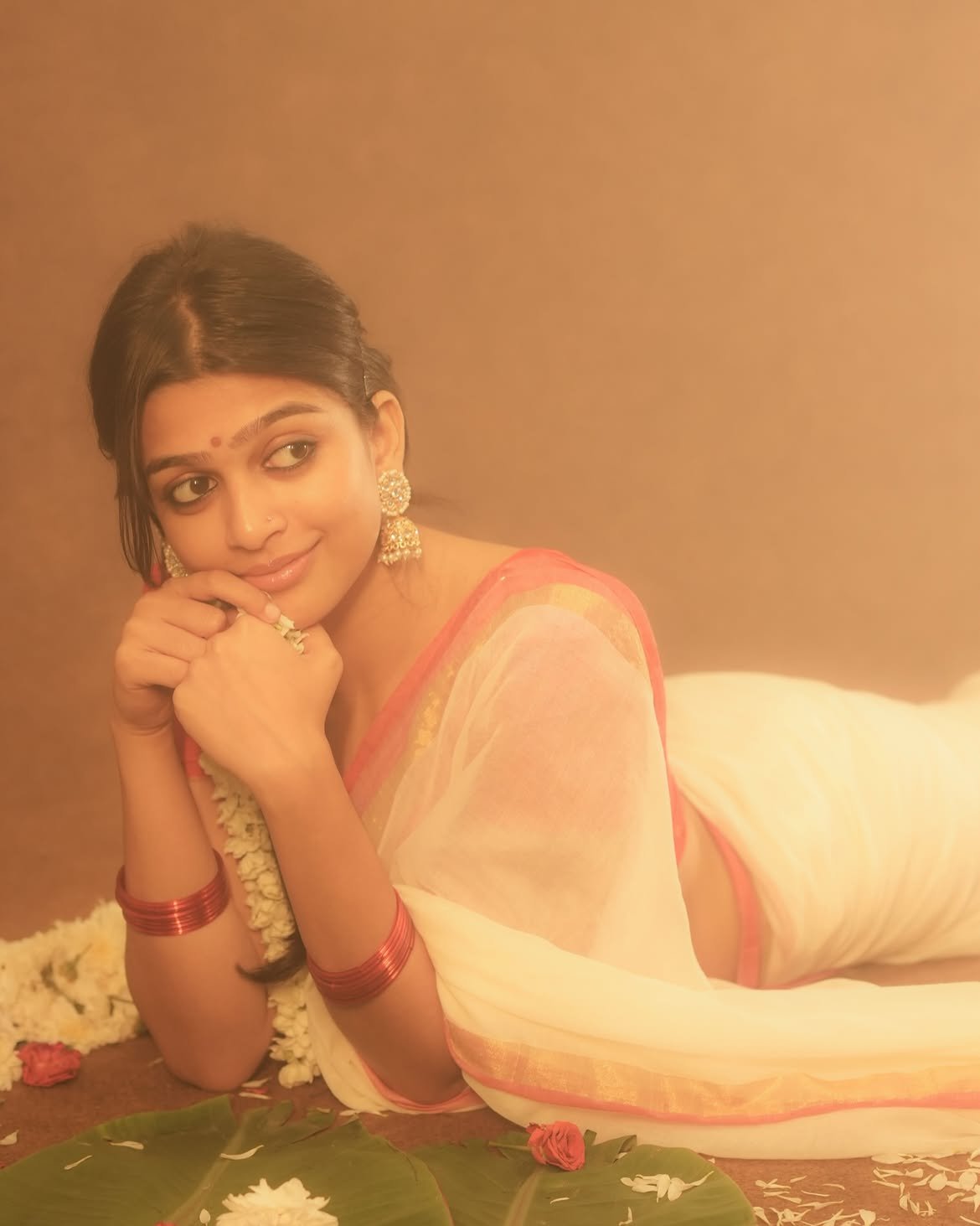 Ananthika in traditional romanchakam